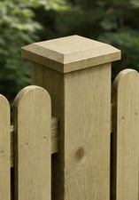 WOODEN POST CAPS for 3x3 - 4x4 - 5x5 POSTS IN GREEN OR BROWN
