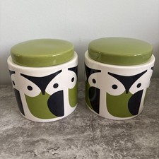 2 Orla Kiely large Ceramic Storage Jar, kitchen canisters