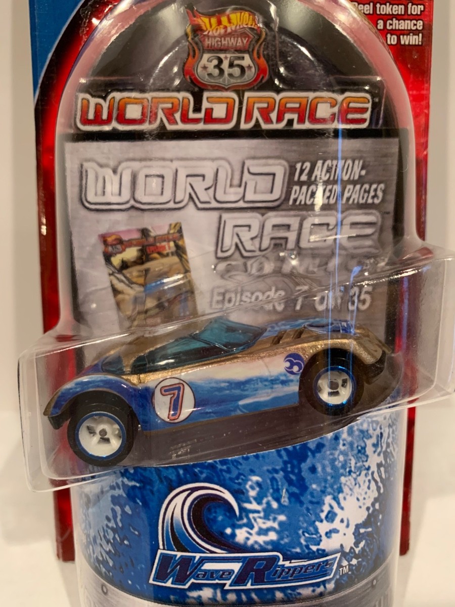 Hot Wheels Highway 35 World Race Custom Wave Rippers Golden Arrow