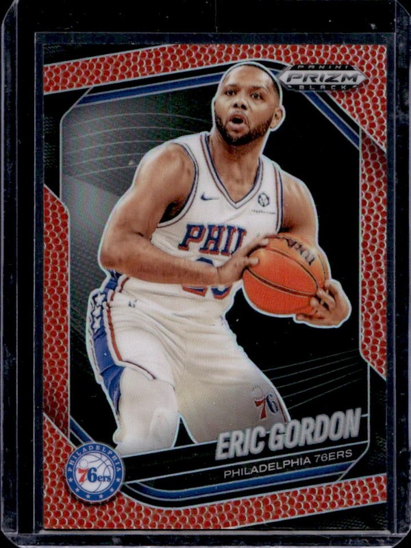 2024-25 Panini Prizm Black Eric Gordon Basketball Prizm #/225 76ers