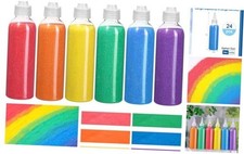 Art Sand Colored 9oz Sand Bottles for Kids DIY Arts and Crafts Kit for 12