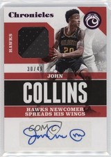 2017-18 Panini Chronicles Signature Swatches Pink 30/49 John Collins Auto 4z8