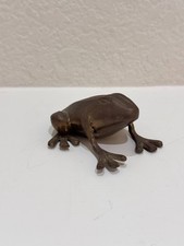 Vintage Swedish Frog Figurine   Solid Brass T...