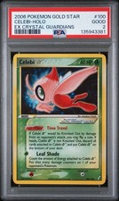 2006 POKEMON EX CRYSTAL GUARDIANS GOLD STAR #100 CELEBI-HOLO PSA 2 (POP 113)