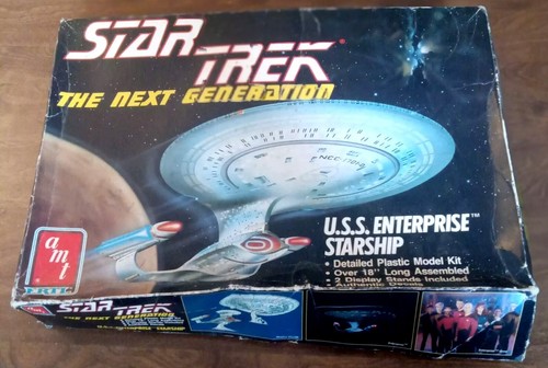 AMT ERTL STAR TREK THE NEXT GENERATION USS ENTERPRISE MODEL KIT #6619 ...