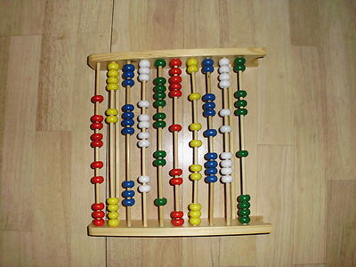 Abacus   Massiv Holz, Kindergartenqualität, neuwertig, 30cm x30 cm