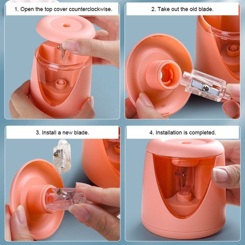 Electric Pencil Sharpener Switch Automatic Mechanical Tool Creative Stationery - Picture 12 of 21