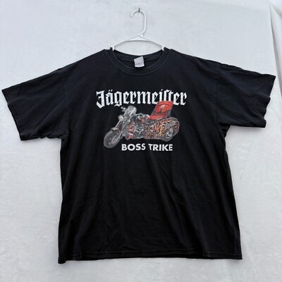 Vintage Jagermeister T Shirt Mens XL Boss Trike Motorcycle Biker Jager