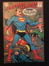 JUSTICE LEAGUE OF AMERICA 63 6.5 DC 1968 BE