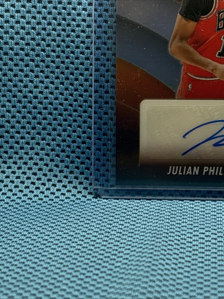 2023-24 Hoops Premium Stock Rookie Ink Julian Phillips Prizm - Image 3 of 4