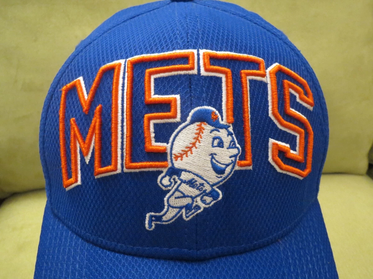 New Era NY Mets Blue Diamond Synthetic Flex Fit Hat, Mr. Met Logo, Size  L/XL | eBay