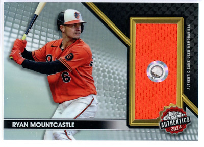 2024 Topps Chrome RYAN MOUNTCASTLE Authentics Game Used Jersey Patch Orioles