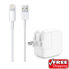 Original Genuine OEM 12W USB Wall Charger & Cable for iPad Pro, Air & Mini 