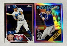 Josh Jung 2023 Topps Chrome Baseball Rookie 1988 Retro Refractor + Base