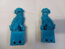Coppia Cani di Foo Leoni Guardiani Cinesi in porcellana ALTEZZA 22cm