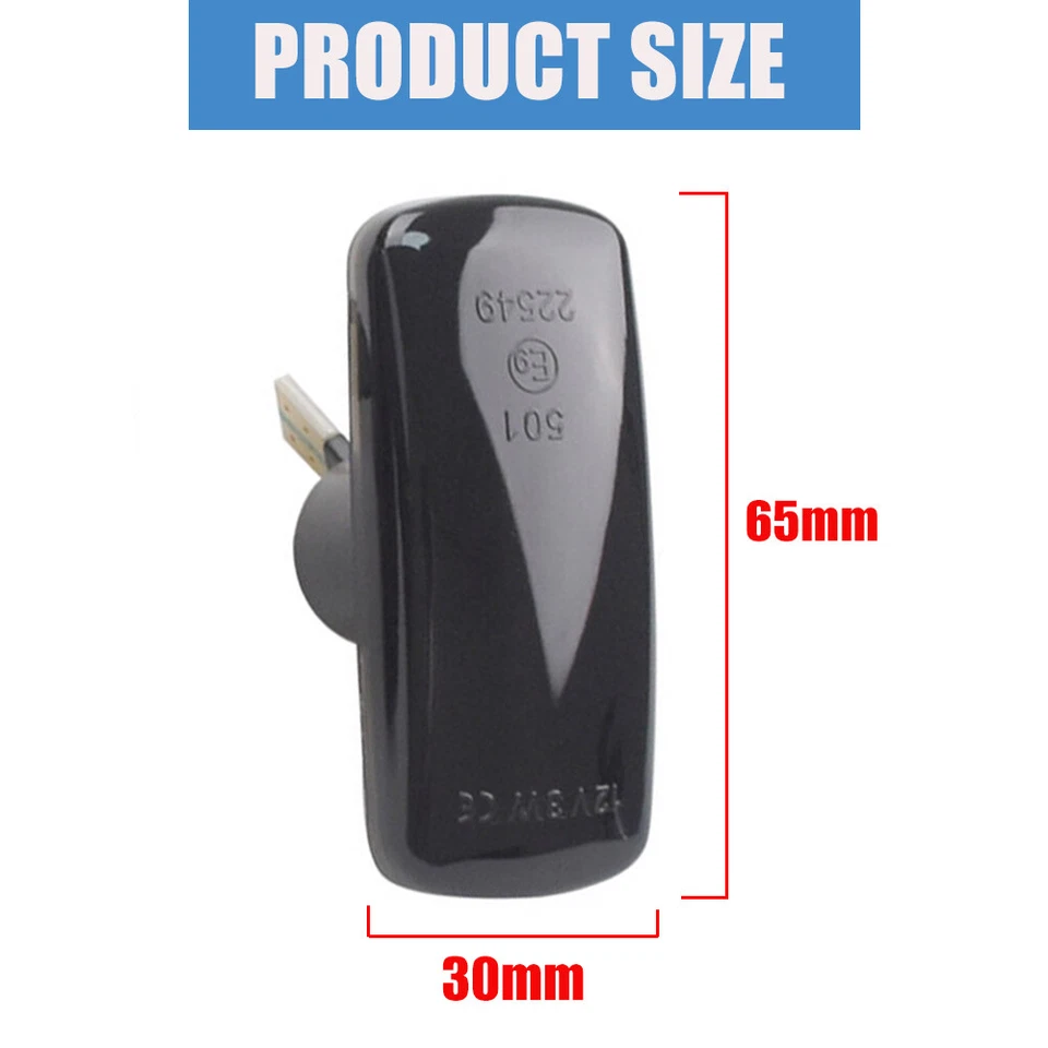 2x Luz indicadora lateral dinâmica LED para Chrysler Town & Country 2008-2013 2014 2015 - Imagem 4 de 4