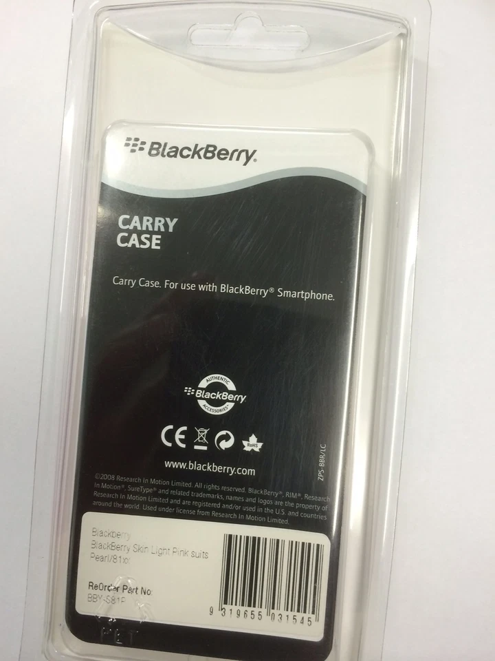 BlackBerry 8110 Funda Silicona Perla en Rosa Claro BBYS81P Totalmente Nueva en Embalaje Foto 2 de 2