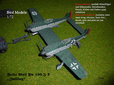 Focke Wulf Fw 190 Z-2 Twin 1/72 Bird Models Mixed Kit / Mixed Kit