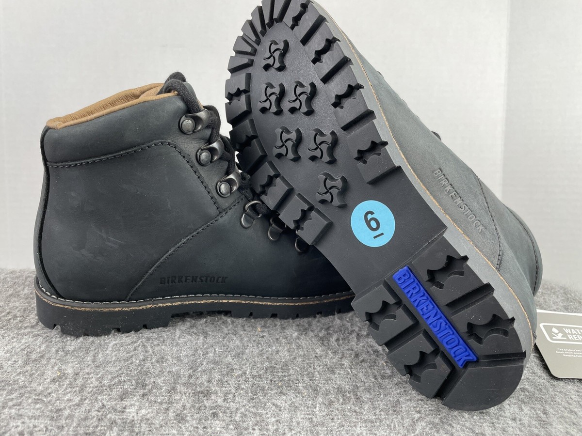 Birkenstock Jackson Black Nubuck Leather Boots Women Size 37/US 6
