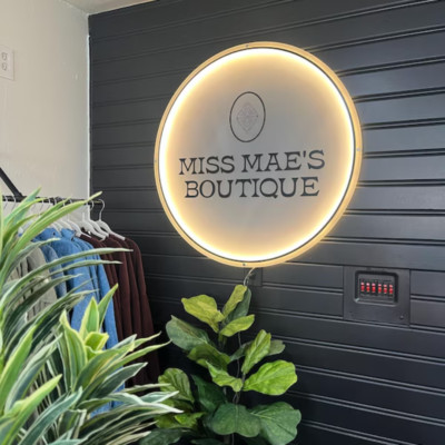 Custom Acrylic Neon Sign Personalized Name or Business Logo Wall Décor LED Light