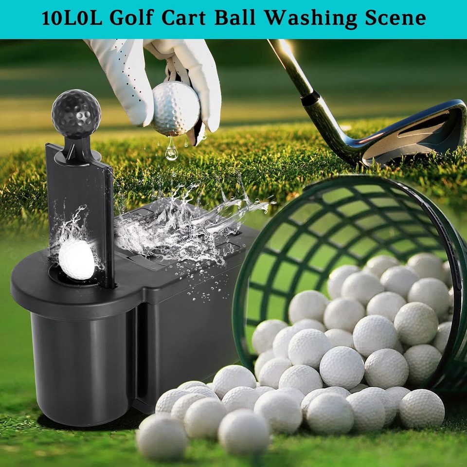10L0L Golf Cart Ball Washer, Golf Club Head Cleaner for Yamaha EZGO