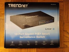 TRENDnet TPE-3012LS, 12-Port Gigabit PoE+ Smart Surveillance Switch