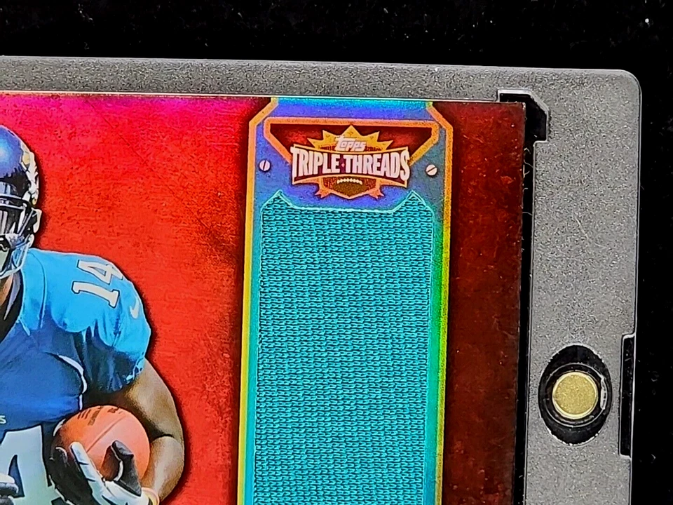 2012 Topps Triple Threads Rookie Jumbo Relics #TTRJR24 Justin Blackmon RC /99 - Image 3 of 4