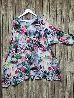 Lagenlook L´Atelier du Rose  46 48 50 52 54 56 58 60 Shirt Tunika Überwurf