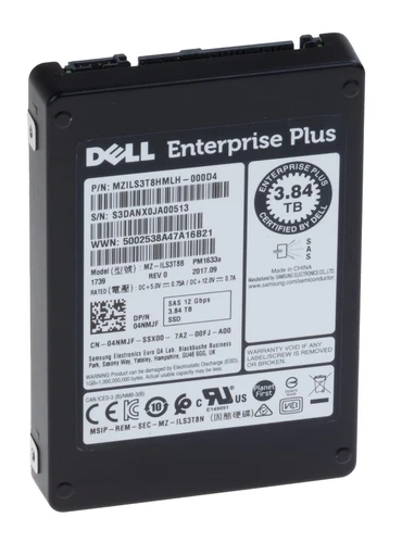 Samsung Dell 3,84TB 2,5" SSD SAS 12Gb PM1633a MZ-ILS3T8B MZILS3T8HMLH-000D4 04NM