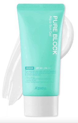 [ A'PIEU ] Apieu Pure Block Aqua Sun Gel SPF50+ PA+++ (50ml) US Seller