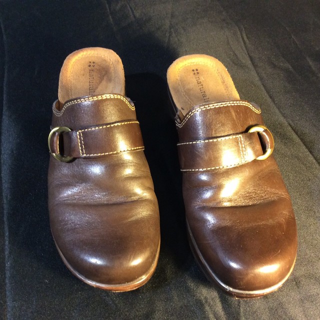 Naturalizer Brown Soft Leather Suede Womenâs Mule Clog Size 7 Shoes | eBay