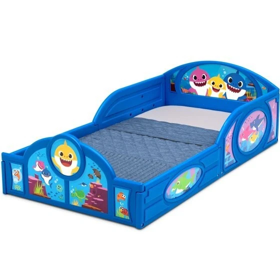 Niñas Niños Bebé Tiburón Niño Cama Niños Dormir Juego Muebles Nuevo Foto 4 de 4