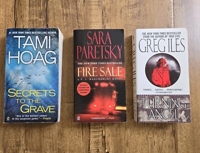 Lot of 3 N.Y. Times BESTSELLER Novel BOOKS w/ Various Authors Assorted Paperback
