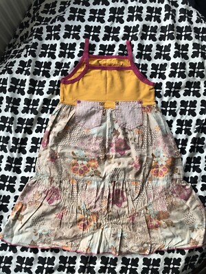 Süßes Carbone Kleid Gr.116-Material Muster Mix-Frühling/Sommer-Kleine Taschen
