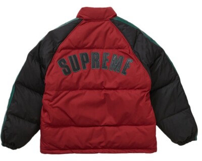 SUPREME STAR SLEEVE DOWN PUFFER JACKET RED SIZE XL | eBay
