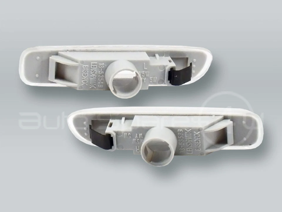 TYC Clear Fender Side Marker Turn Signal Lights PAIR fits 99-01 BMW 3-Series E46 - Image 2 of 2