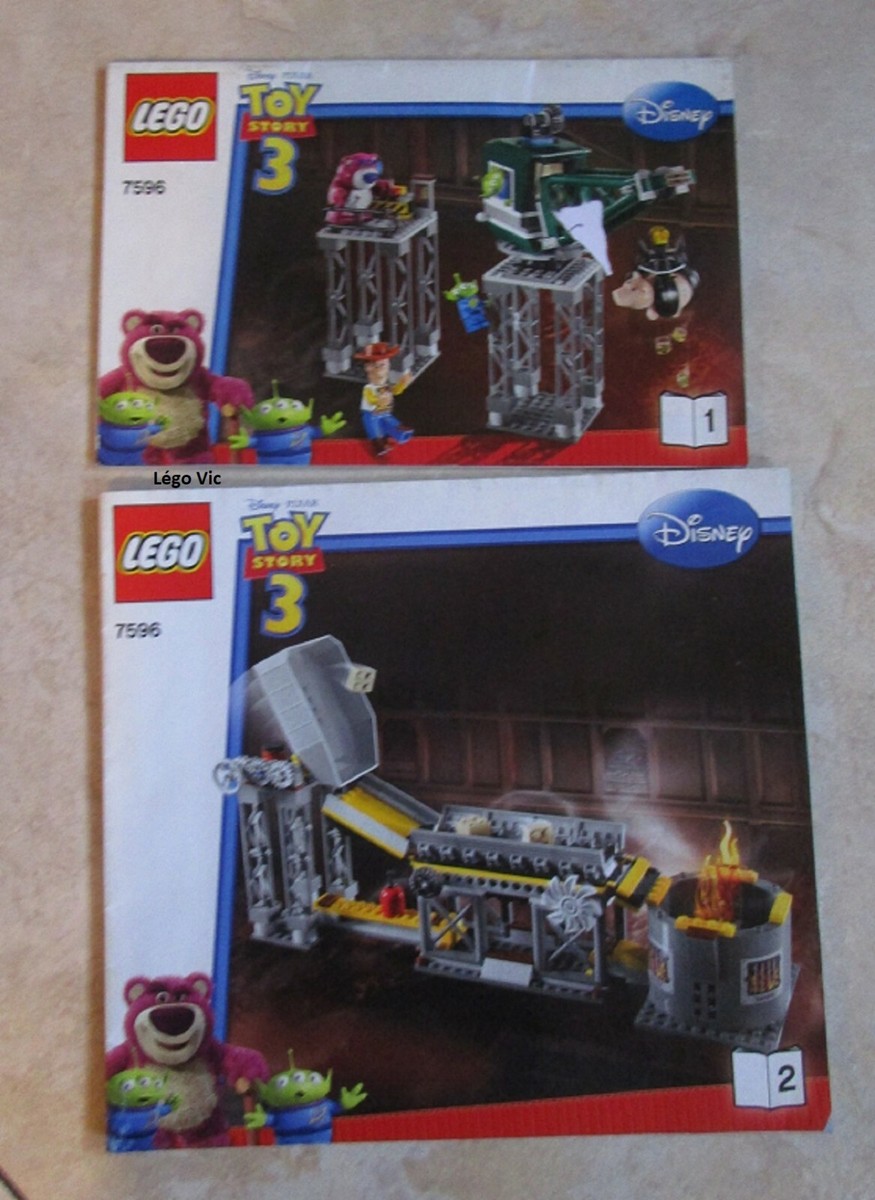 Lego 7596 Notice Instruction Toy Story Trash Compactor Escape TBE 