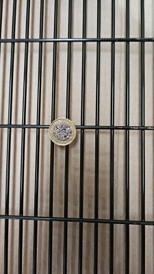 Schwarz pulverbeschichtetes geschweißtes Drahtgeflecht 3 Zoll x 1/2 Zoll Masche x 3,00 mm Draht 6 Fuß x 3 Fuß Platten