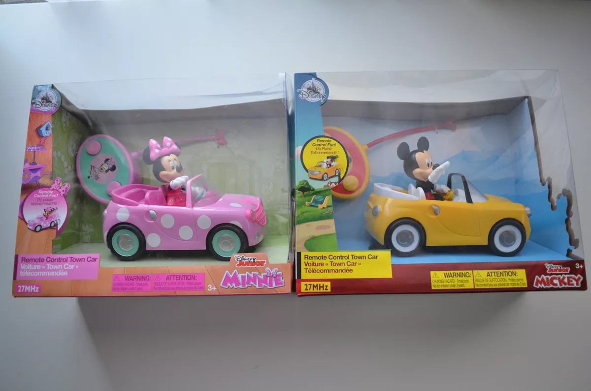 Lot of 2 Disney Junior Minnie & Mickey Mouse Remote Control Town