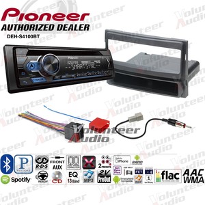 Pioneer DEH-S4100BT Single Din Car CD Stereo Radio Install ... pioneer deh m8057 car stereo wiring harness 