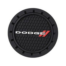 000649R01 Dodge Logo Auto Car Truck SUV Cup Holder Coaster 2-Pack