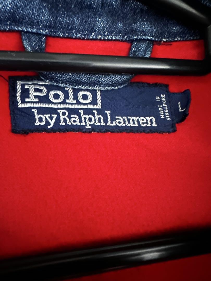 80s 90s Polo Ralph Lauren denim drizzler jacket SizeXL