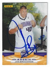 JON BROCKMAN SACRAMENTO KINGS SIGNED ROOKIE CARD HUSKIES MILWAUKEE BUCKS. rookie card picture