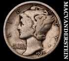 1927 Silver Mercury Dime - Scarce  Better Date  No Reserve  #K1913