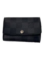 LOUIS VUITTON Multicle 6 Damier Graphite Black PVC Black All-over Pattern Men's