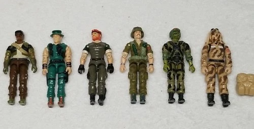 New ListingVintage GI Joe Lot 1980s ARAH~ 6 Figures- Night Force Outback, Muskrat Dusty +