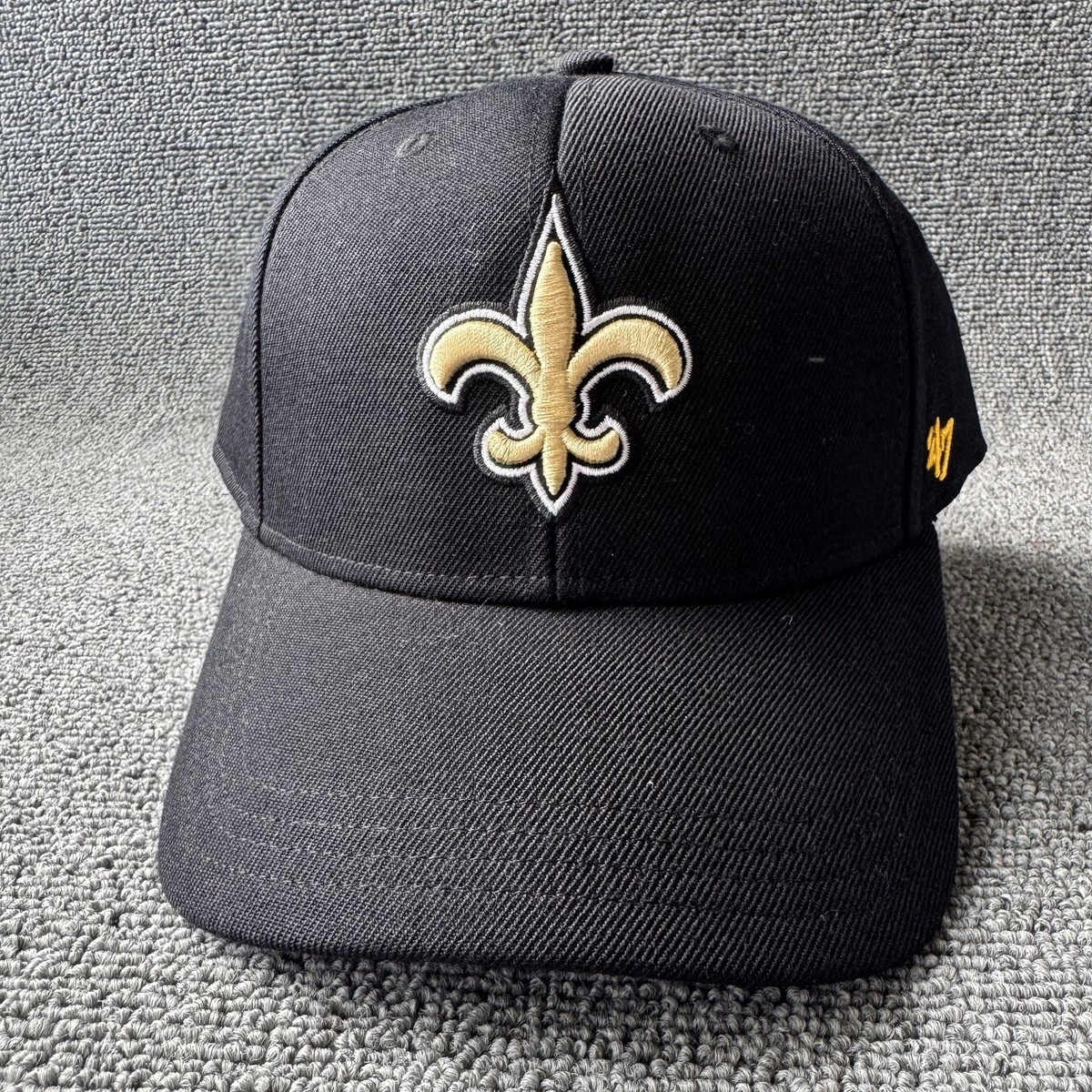 '47 Brand New Orleans Saints Black Snapback Cap Gold Fleur-de-Lis
