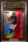 155 LAMAR JACKSON 2020 Panini Playoff Call to Arms 2 Red Prizm BGS 9.5