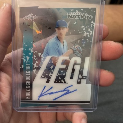 2025 Leaf Baseball Nation Lfg! Kruz Schoolcraft #LB-29 Black Crystals /10 (RC)