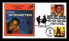 US COVER CLYDE MCPHATTER RHYTHM & BLUES LEGENDS OF MUSIC FDC COMBO DUAL CANCEL